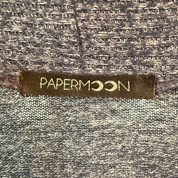 Papermoon Charcoal Open Front Cardigan - Picture 2 of 7